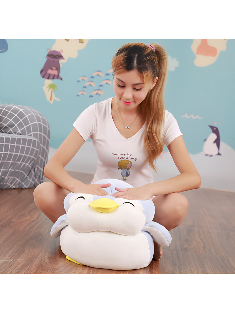 Blue - Happy Waddle Penguin Soft Toy - 7 Inch Plushie for Kids & Adults LMI11604