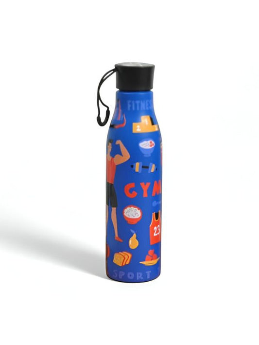 Stylish Graffiti Print Sports Water Bottle | Hydration for Gym, School & Activity  NOVGBT-8377