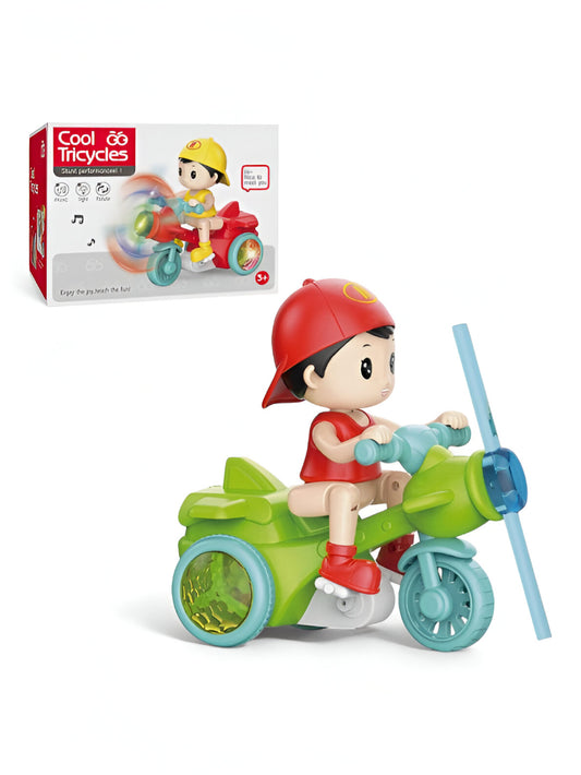 Cool Tricycles Stunt Performance Toy with Lights, Music, and Spinning Propeller LMI13969