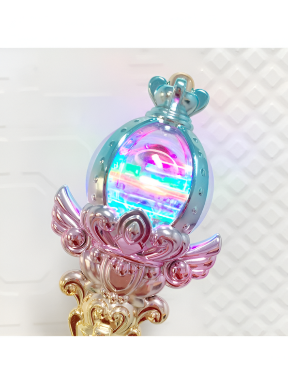 Magical Girl Princess Wand Toy - Light-Up Bubble Blower for Kids' Dress Up & Cosplay NX15706