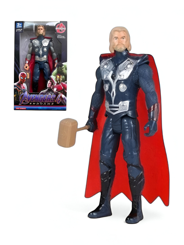 Thor Action Figure with Hammer - Avengers Endgame Marvel Collectible Toy TV626