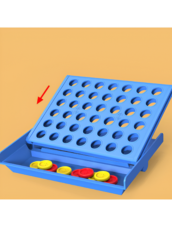 Connect 4 Game Set: Classic Strategy Board Game – Four in a Row Bingo Fun! LMI15692