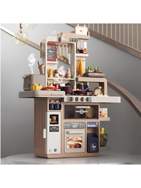 88-Piece Modern Kids Kitchen Playset for Toddlers 3+ | Interactive Pretend Chef Role Play Toy NX15193