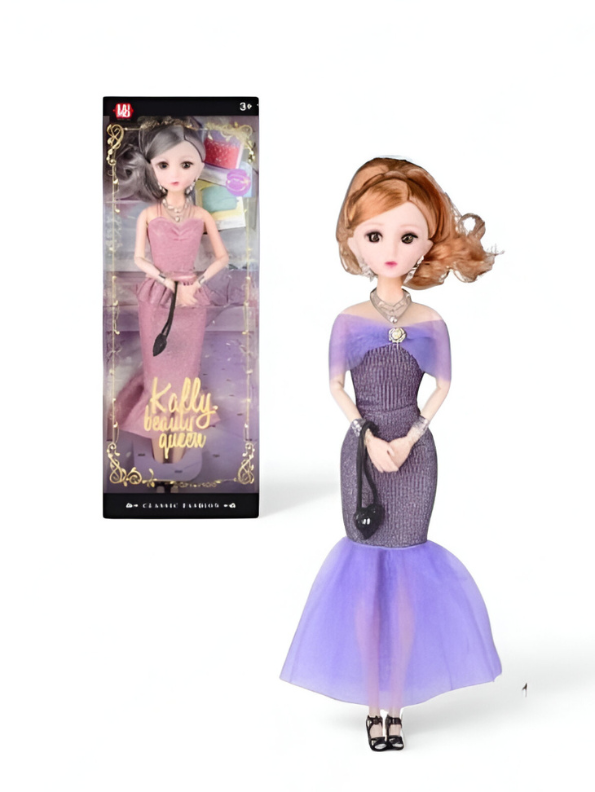 Kally Beauty Queen Fashion Doll (11-Inch) | Elegant Grey Hair | Collectible Toy Gift for Girls 3+ LMI13967