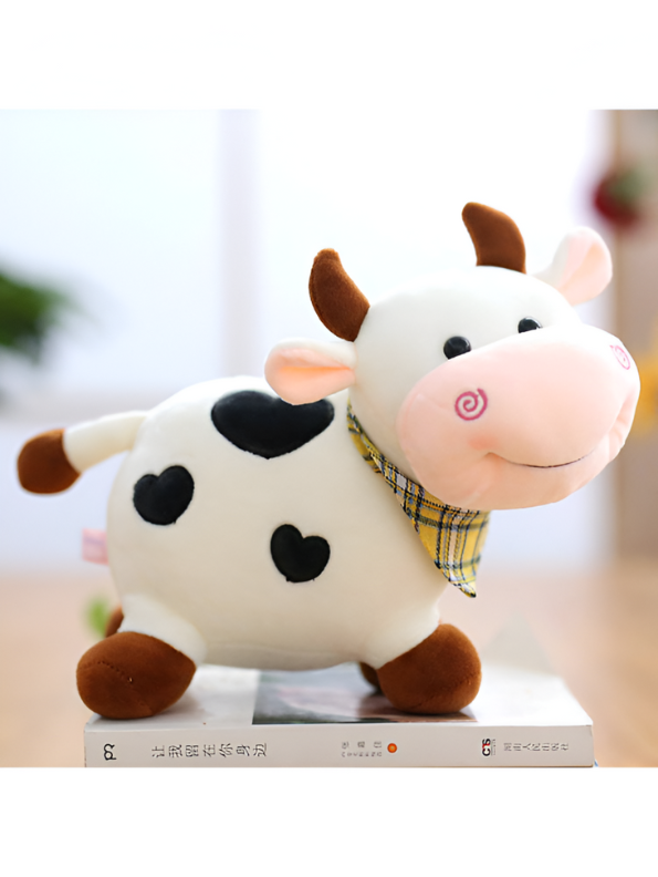 8-inch Spotted Cow Plush Toy | Adorable & Huggable Stuffed Animal Soft Plush Toy LMI11373