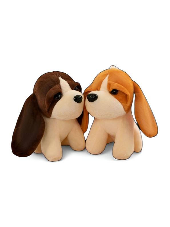 Orange - Cuddly Plush Puppy Stuffed Toy | Small 7" Dog Soft Toy for Children LMI11928