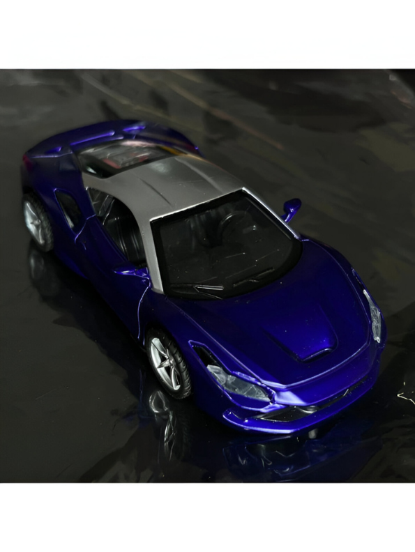 Blue - Ferrari SF90 Spider Diecast Car – Premium Collectible Model | Metal Sports Car Toy for Enthusiasts - Scale 1:32 LMI15654