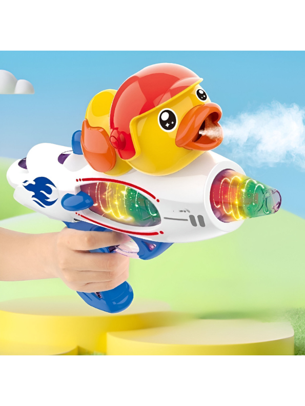 Kids Light-Up Duck Rocket Blaster Toy Gun with Flashing LED & Sound NX15807