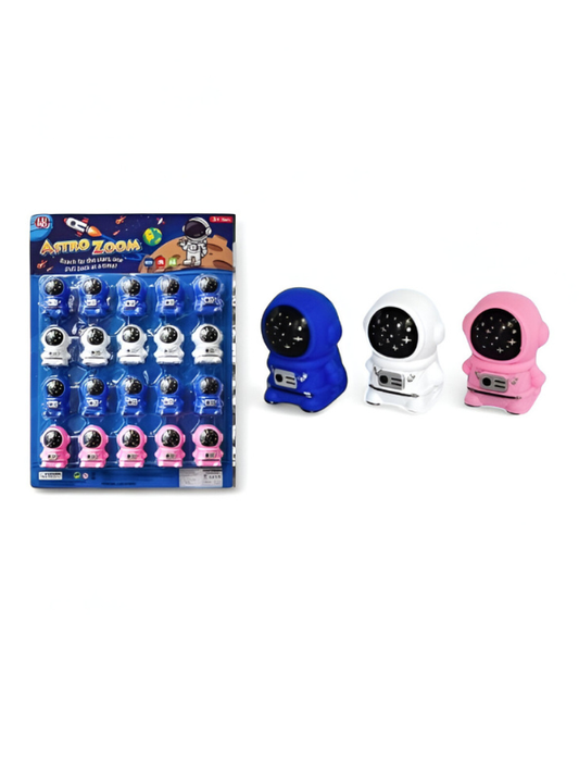 Mini Astronaut Star Projector Night Light | Kids Galaxy Lamp - Party Favor 3-Pack LMI15485