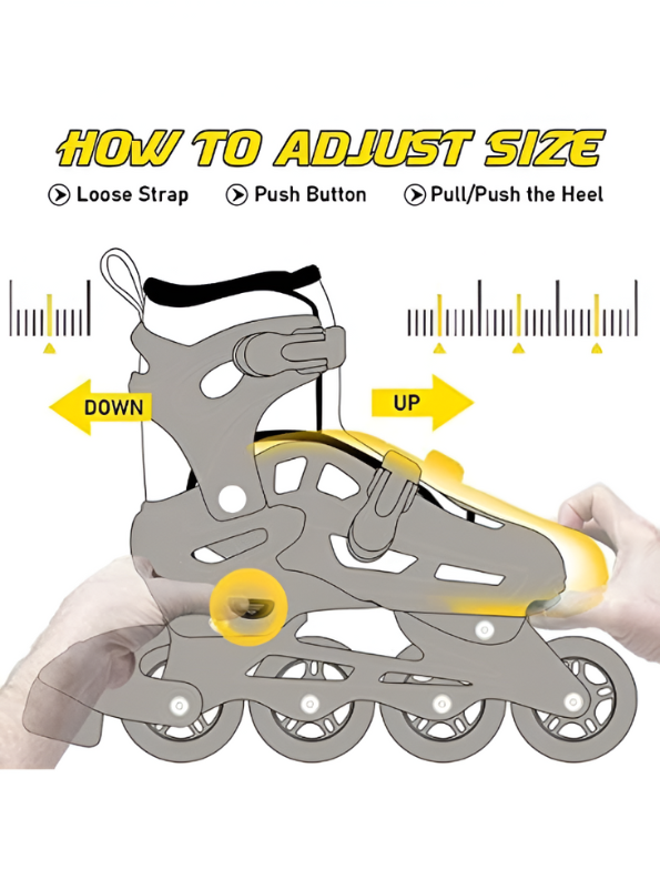 Sparkle Pink Inline Roller Skates - Extendable Kids' Skates for Girls - White/Grey Accents LMI10750