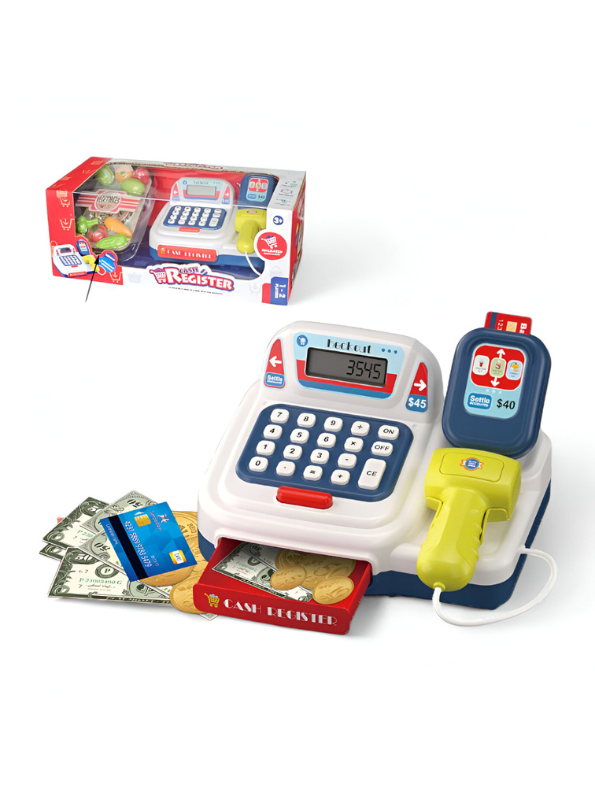 Toy Cash Register with Working Scanner & Accessories | Kids Pretend Play NX15524