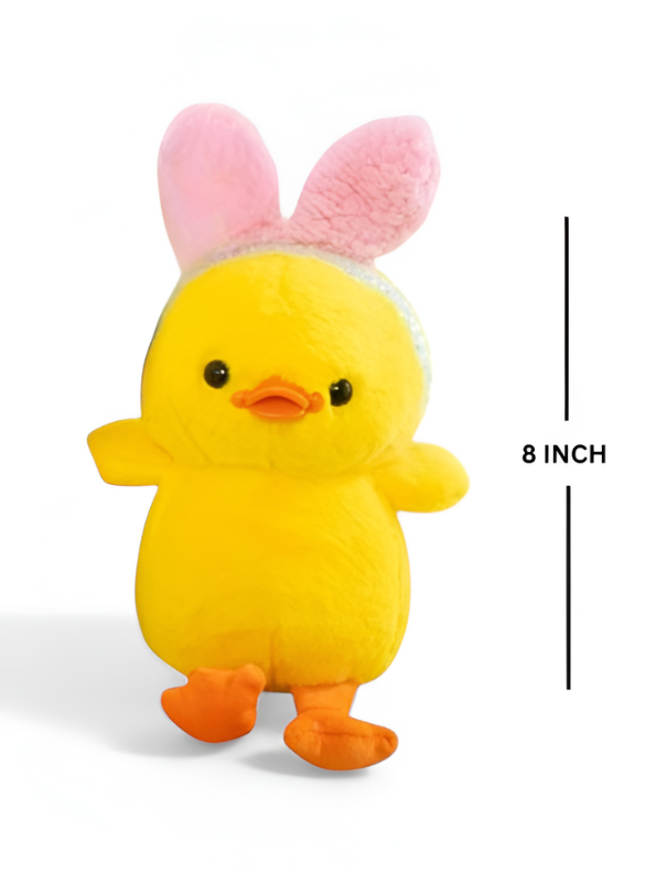 Yellow - Plush Duck Toy with Bunny Ears - Adorable & Soft Toy Duck Stuffed Animal LMI11592