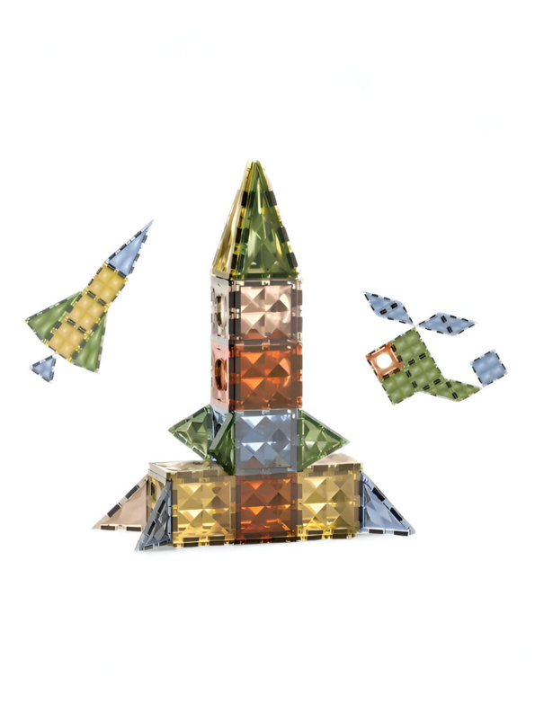 Magic Magnetic Blocks Building Block Set - 48 PCS STEM Tiles & Shapes LEGO Set - Educational Toy for Kids TV2312