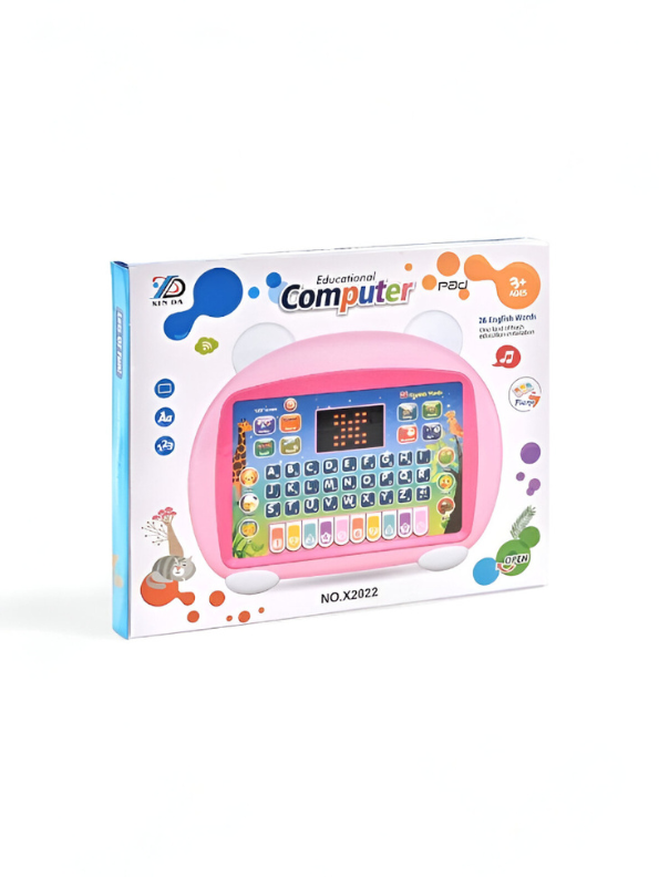 Pink - Interactive Kids Learning Laptop Tablet | Educational Computer Toy for Toddlers & Preschoolers LMI13941