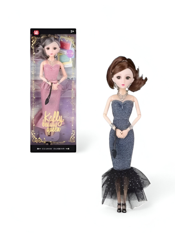 Kally Beauty Queen Fashion Doll (11-Inch) | Elegant Grey Hair | Collectible Toy Gift for Girls 3+ LMI13967