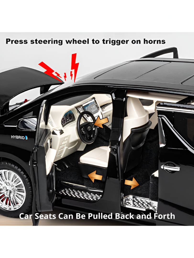 Toyota Alphard Hybrid Diecast Model Car 1:18 Scale | Premium Luxury MPV Toy for Collectors LMI15768