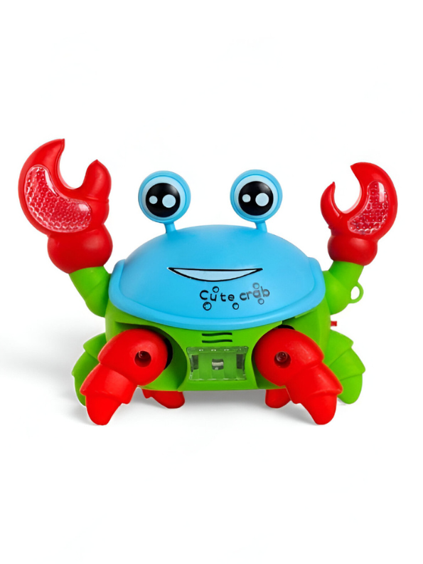 Musical Light-Up Crawling Crab Toy for Babies | Interactive Tummy Time & Developmental Toy – LMI14940