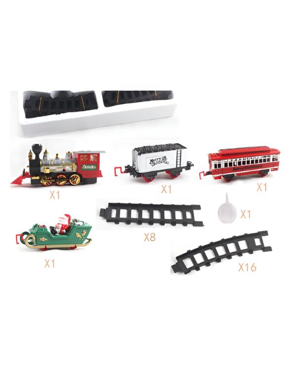 Classic Electric RC Train Set for Kids | 17 PCS Battery Operated Railway with Remote Control LMI15700