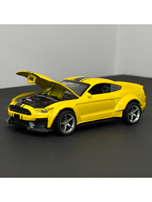 Mustang GT Wide-Body Diecast Toy Car - Scale 1:34 Model Collector's Edition LMI15610