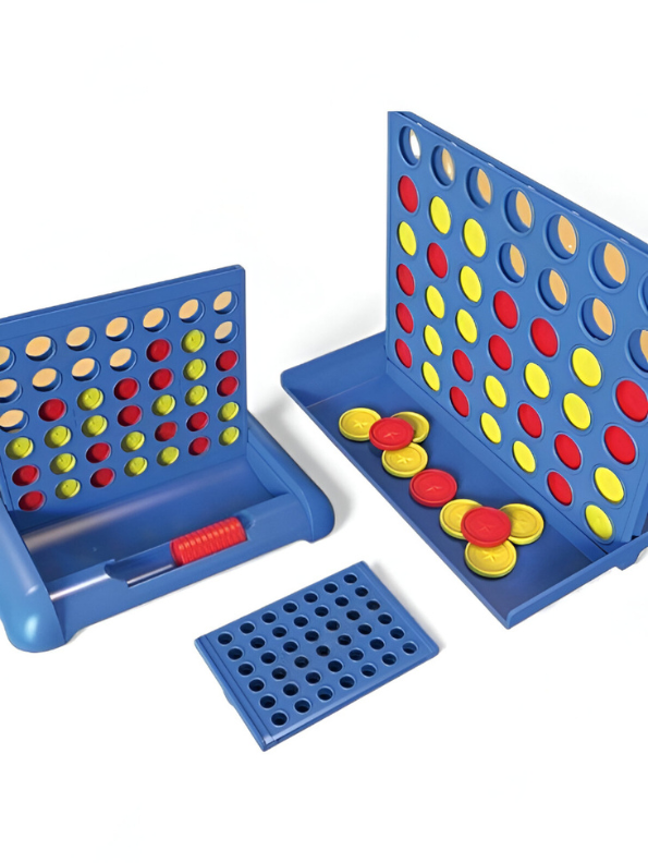 Connect 4 Game Set: Classic Strategy Board Game – Four in a Row Bingo Fun! LMI15692