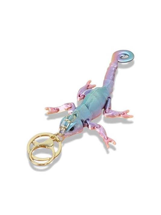 Beaded Chameleon Keychain | Handmade Y2K Retro Lizard Keyring & Bag Charm NOVGBT-50424