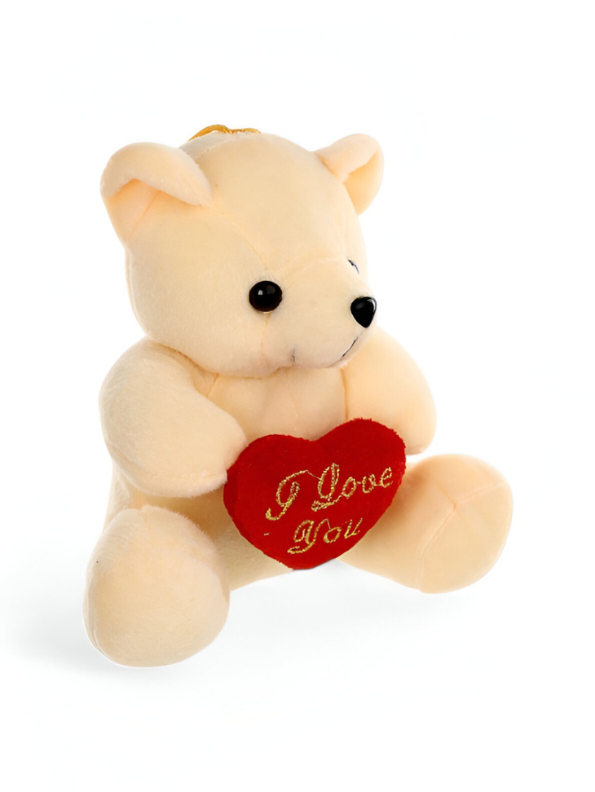 Cute Beige Teddy Bear with Red "I Love You" Heart - Perfect Valentine's Day & Anniversary Gift LMI11922