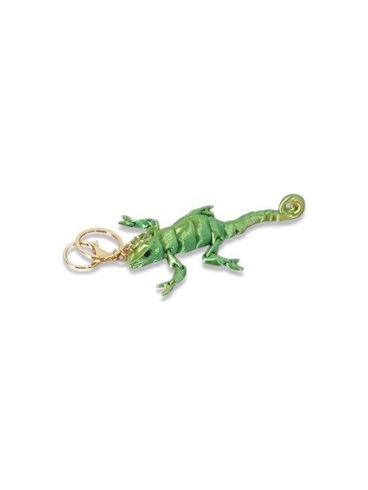 Green - Beaded Chameleon Keychain | Handmade Y2K Retro Lizard Keyring & Bag Charm NOVGBT-50424