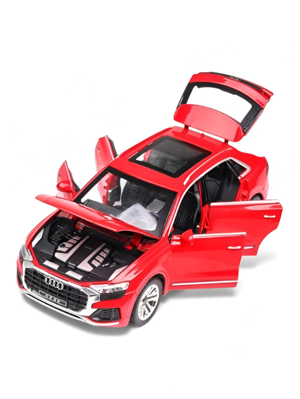 Red - Audi Q8 SUV Diecast Model Car 1:24 Scale | Premium Luxury Crossover Diecast Collector LMI14131