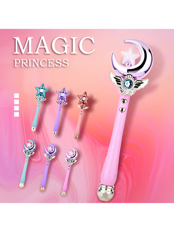 Purple Crescent Moon & Star Magic Wand | Cosplay & Dress-Up Toy NX12487