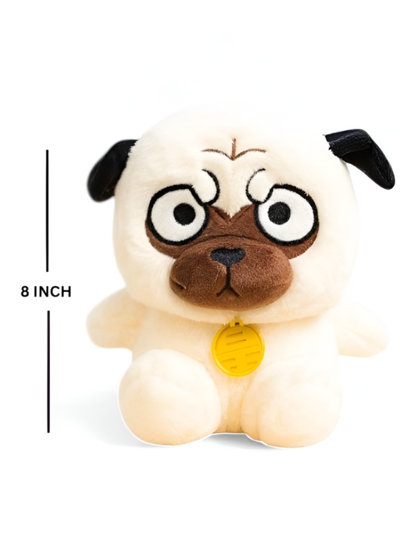 Realistic Pug Stuffed Animal | Soft Toy & Huggable Puppy Dog Plush Toy LMI14687