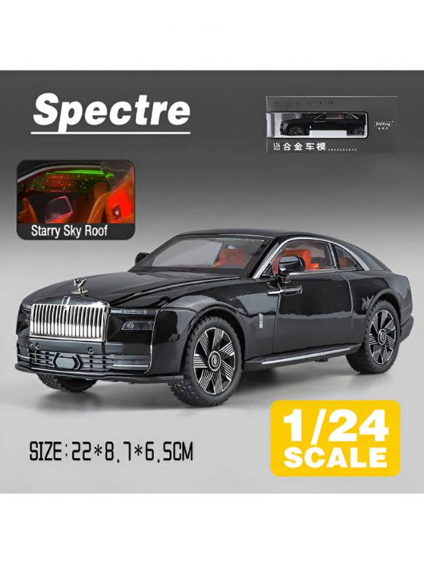 Black - Premium Rolls-Royce Wraith Diecast Model Gift | Detailed Luxury Car Toy with Opening Doors & Hood LMI15802