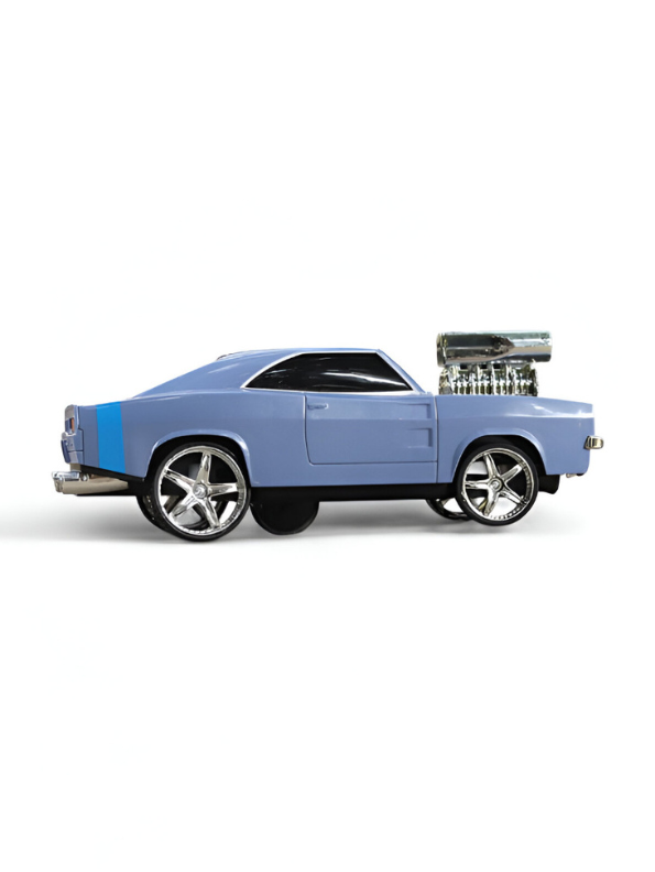 1:18 Scale RC Drift Racing Car 2.4GHz Remote Control Vehicle - High Speed Electric Muscle Car Toy with Supercharger - Perfect Gift for Kids & Adults LMI12599