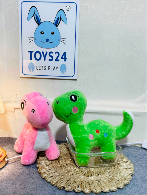 Soft Green Dinosaur Plushie - Kawaii Dino Cuddle Soft Toy for Toddlers LMI11915