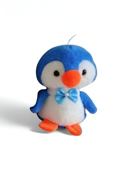 Blue - 8" Penguin Plush Toy with Bowknot - Super Soft Toy Cuddle Buddy LMI12218