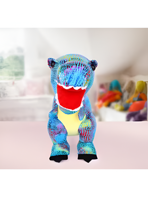 Super Soft Toy Rainbow T-Rex Stuffed Animal - Huggable & Colorful Dinosaur Plushie Toy LMI11902