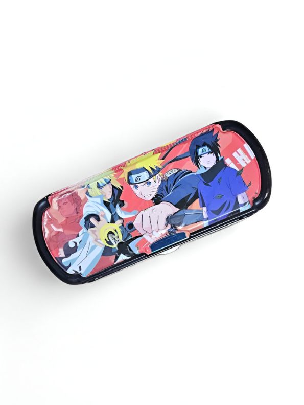 Naruto, Sasuke & Minato Uzumaki Themed Metal Pencil Box / Stationery Case NOVHBC-188562