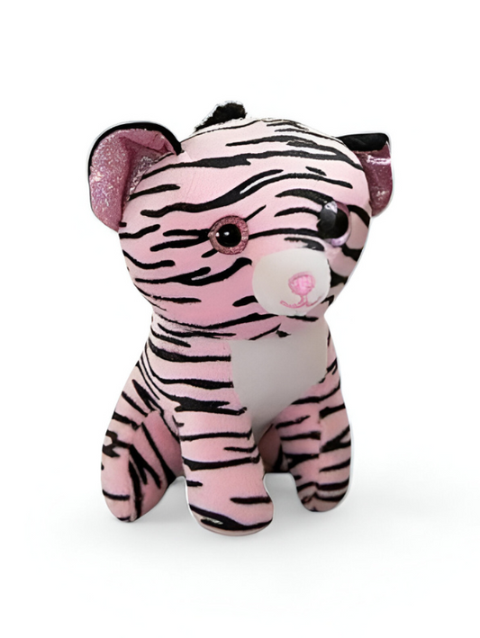 Pink Tiger Soft Toy - Cuddly Striped Plush for Kids & Collectors LMI11937