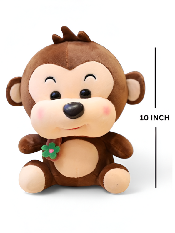 Happy Brown Monkey Plush Toy | Cuddly Stuffed Animal Soft Toy For Kids LMI14144