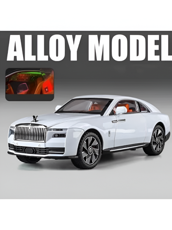 White - Premium Rolls-Royce Wraith Diecast Model Gift | Detailed Luxury Car Toy with Opening Doors & Hood LMI15802