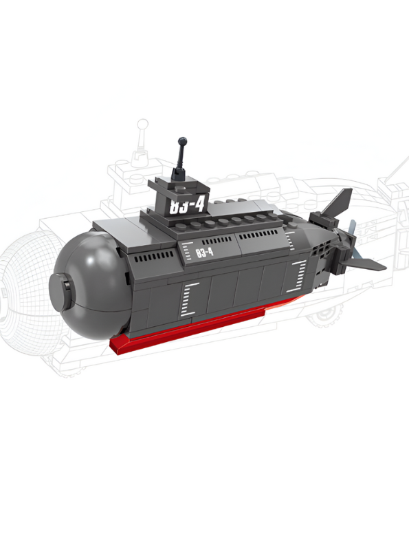 COGO Military Navy Submarine 2-in-1 Building Block Set (No. 7004) – 160 Pieces | Perfect LEGO Alternative for Ages 6+  TV5589