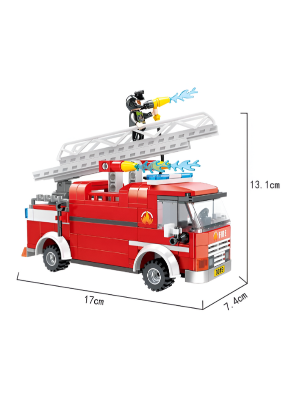 “411-Piece Fire Rescue Building Set – LEGO-Compatible Fun with Vehicles & Mini Figures for Ages 6+” TV1028