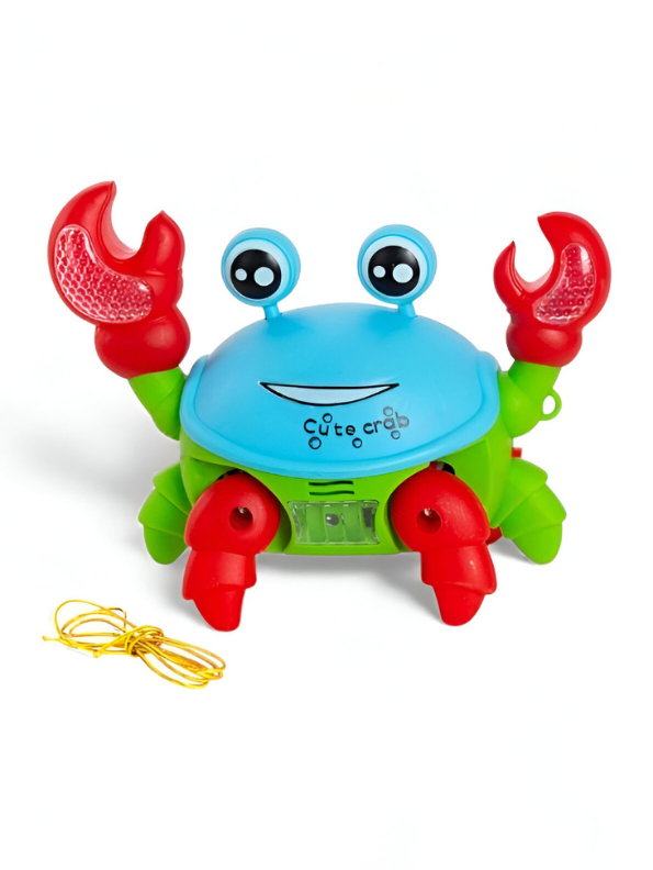 Musical Light-Up Crawling Crab Toy for Babies | Interactive Tummy Time & Developmental Toy – LMI14940