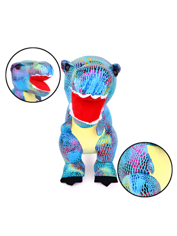 Super Soft Toy Rainbow T-Rex Stuffed Animal - Huggable & Colorful Dinosaur Plushie Toy LMI11902