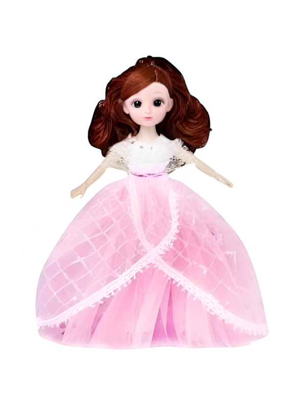 Fashion Doll in Light-Up/Glowing Pink Ball Gown | Binna "A Heavenly Beauty" Doll with Brown Hair LMI14886