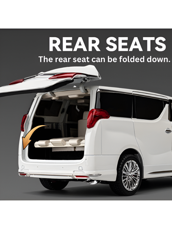 White Toyota Alphard Hybrid Diecast Model Car 1:18 Scale | Premium Luxury MPV Toy for Collectors LMI15768