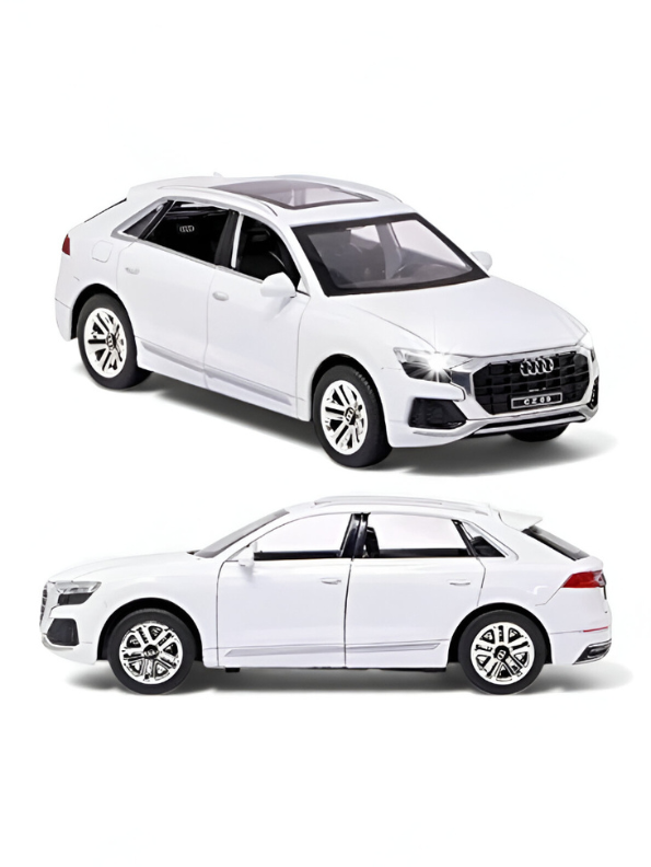 White - Audi Q8 SUV Diecast Model Car 1:24 Scale | Premium Luxury Crossover Diecast Collector LMI14131