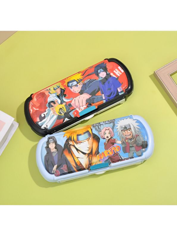 Naruto, Sasuke & Minato Uzumaki Themed Metal Pencil Box / Stationery Case NOVHBC-188562
