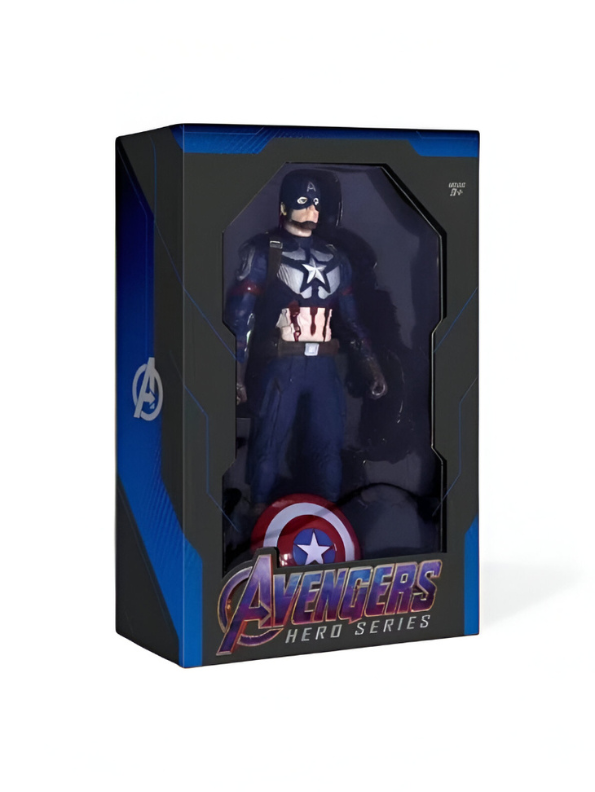 Marvel's Captain America Figure with Shield - Premium Superhero Collectible Toy for Kids & Fans TV4866