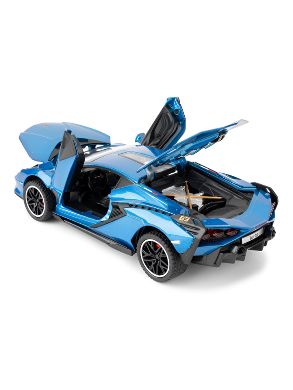 Lamborghini Sián FKP 37 (1:32 Scale) Diecast Toy Car - Pull Back, Open Doors, Lights & Engine Sound LMI15675