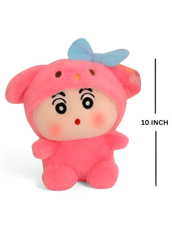 Crayon Shin-chan in Pink Dog Costume Plush Soft Toy | Kawaii Stuffed Doll LMI14858